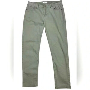 Kenzie classic 5-pocket jeans Size 8 khaki mid-raise stretch ankle 26.5” inseam